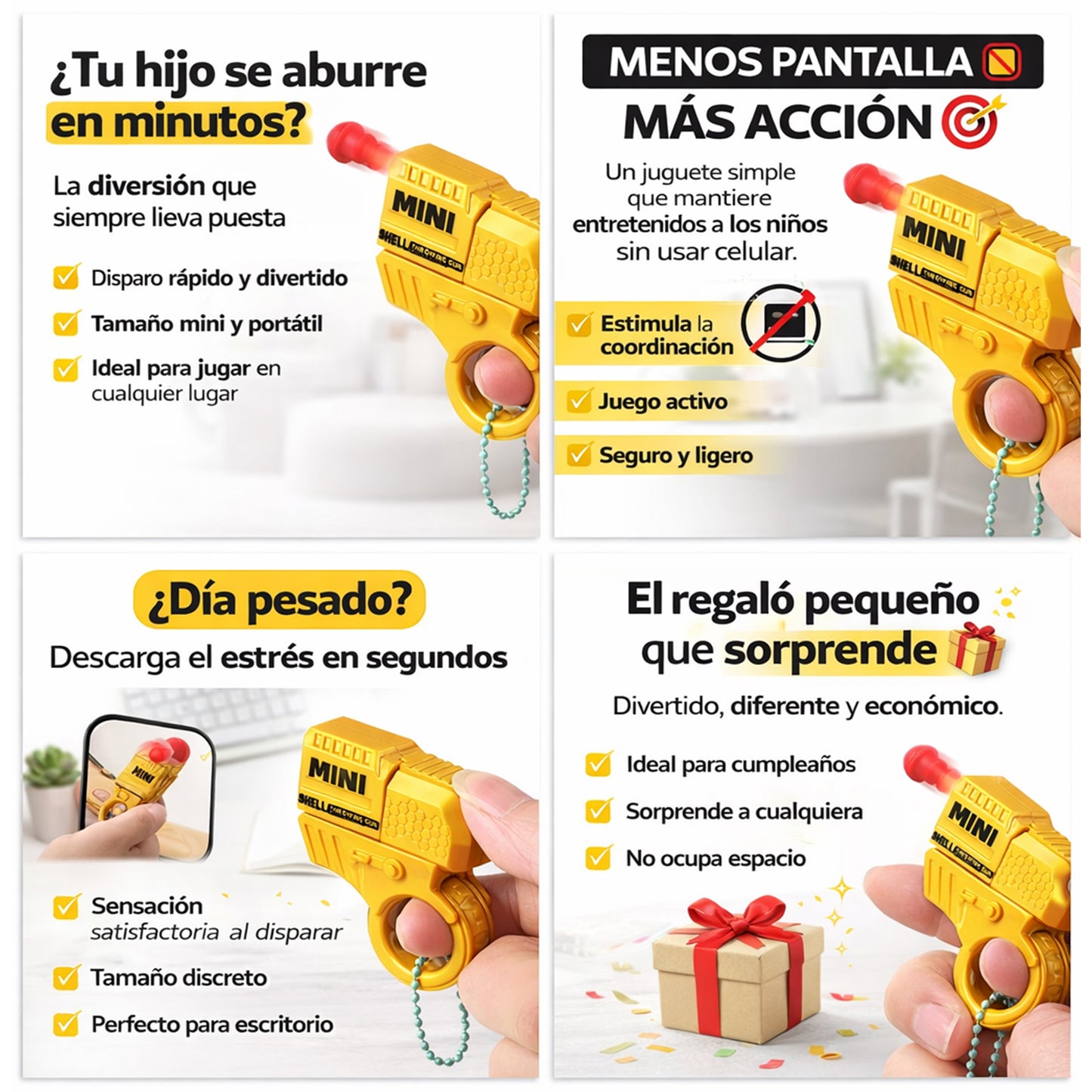 Llavero Pistola Mini Shell